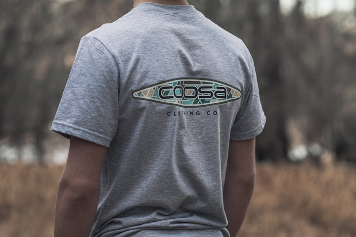 Grey Coosa Logo Tee