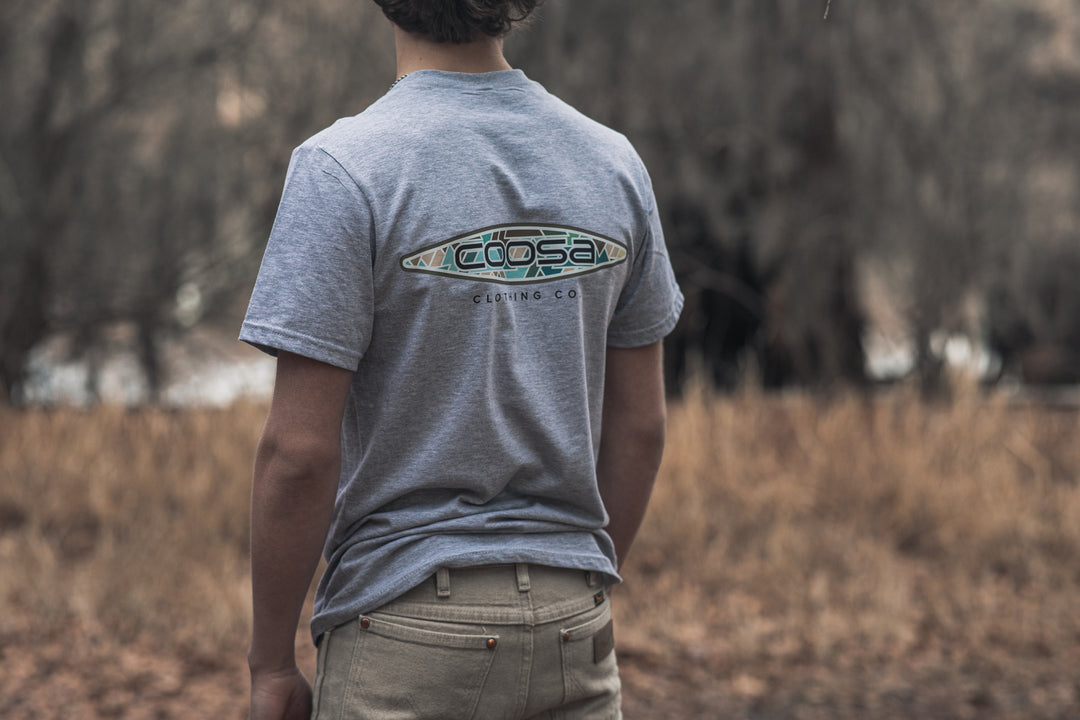 Grey Coosa Logo Tee