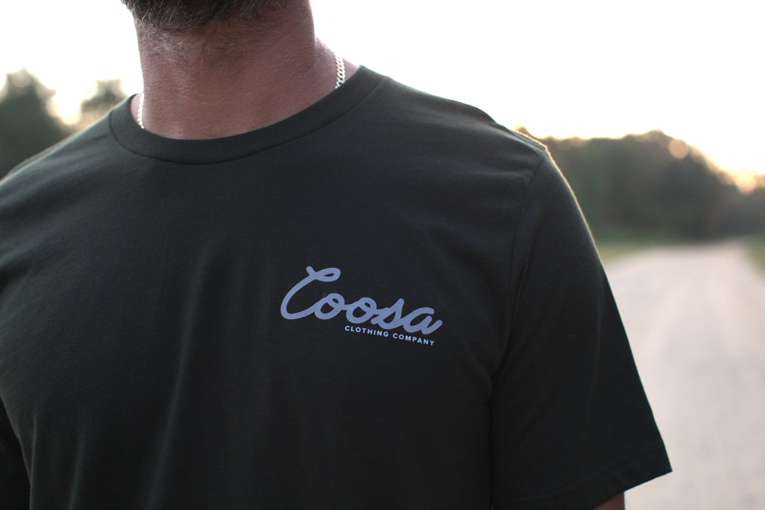 Olive Coosa Logo Tee