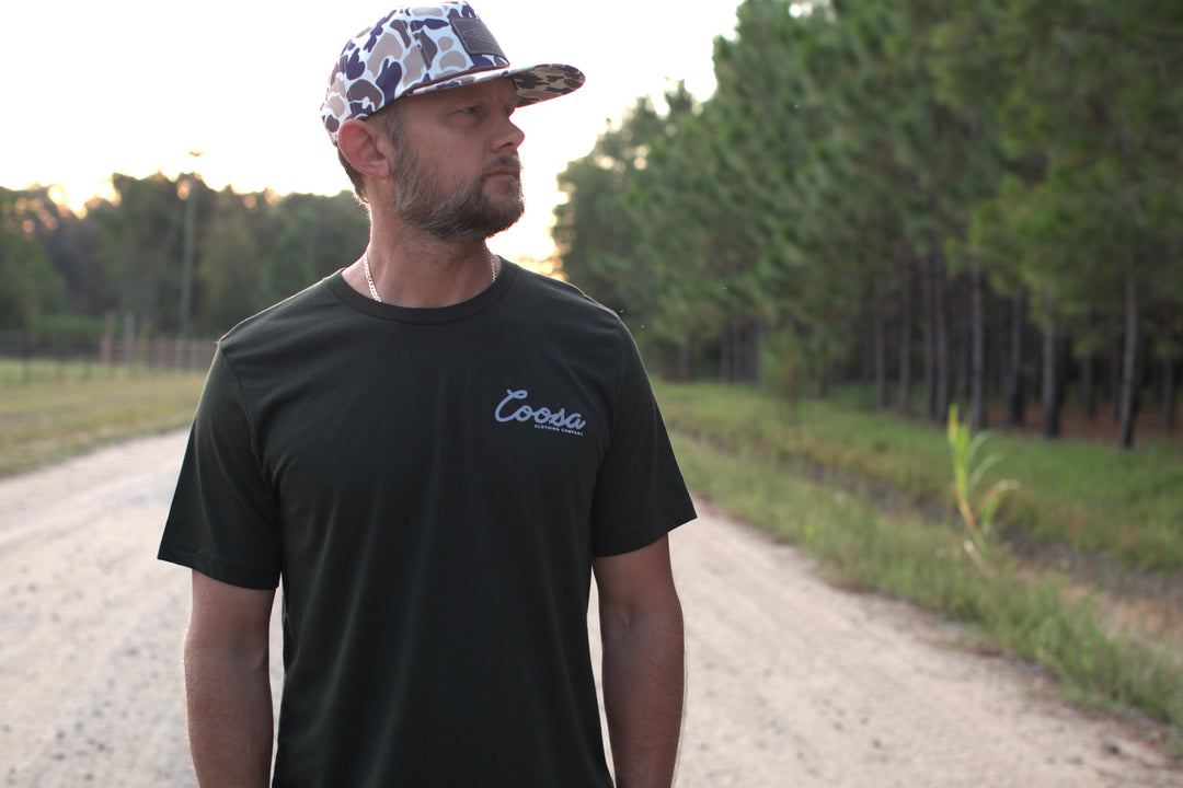 Olive Coosa Logo Tee